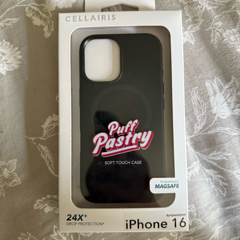 Black Soft Touch Case for iPhone 16